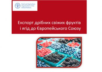 Експорт дрібних свіжих фруктів і ягід до Європейського Союзу. Практичний посібник для українського агробізнесу