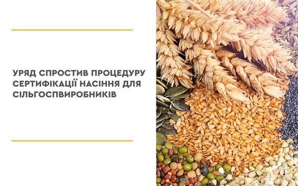 Уряд спростив процедуру сертифікації насіння для сільгоспвиробників